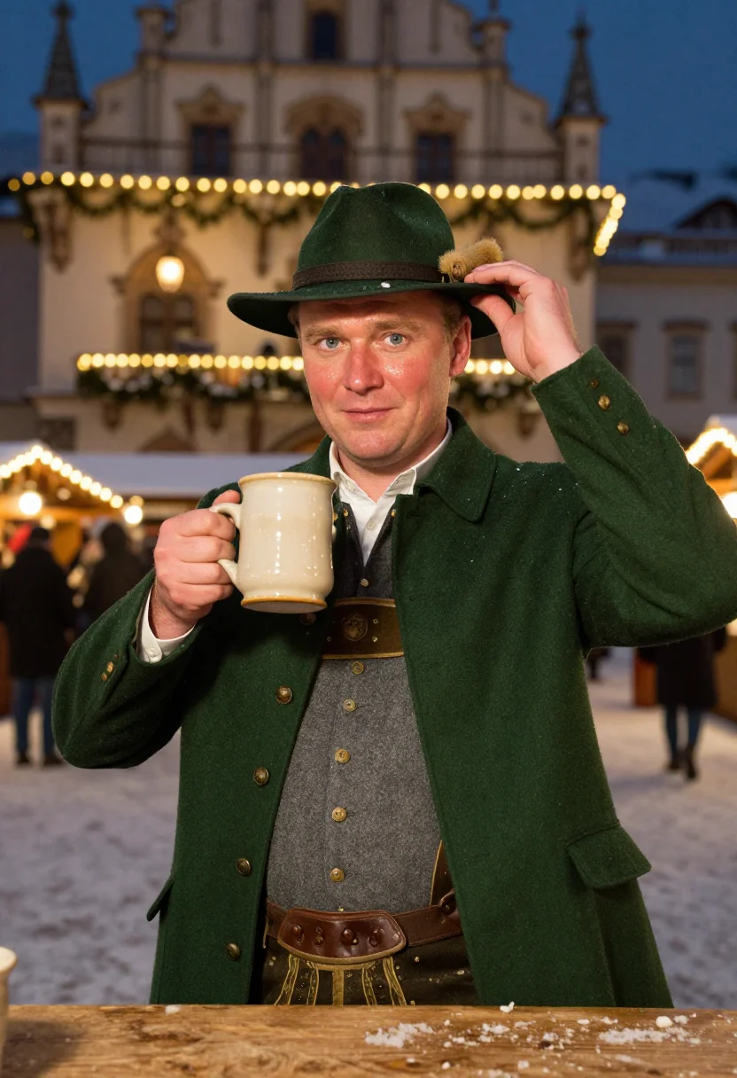 AI tracht christkindl sample — portrait of a man, close half-length portrait of a man of We