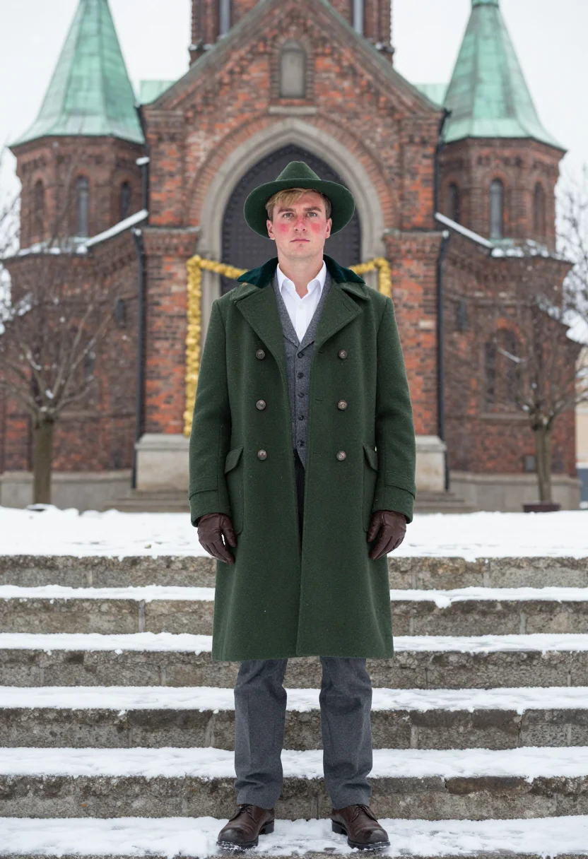 AI tracht christkindl sample — portrait of a man, full-length portrait of a man of Western-