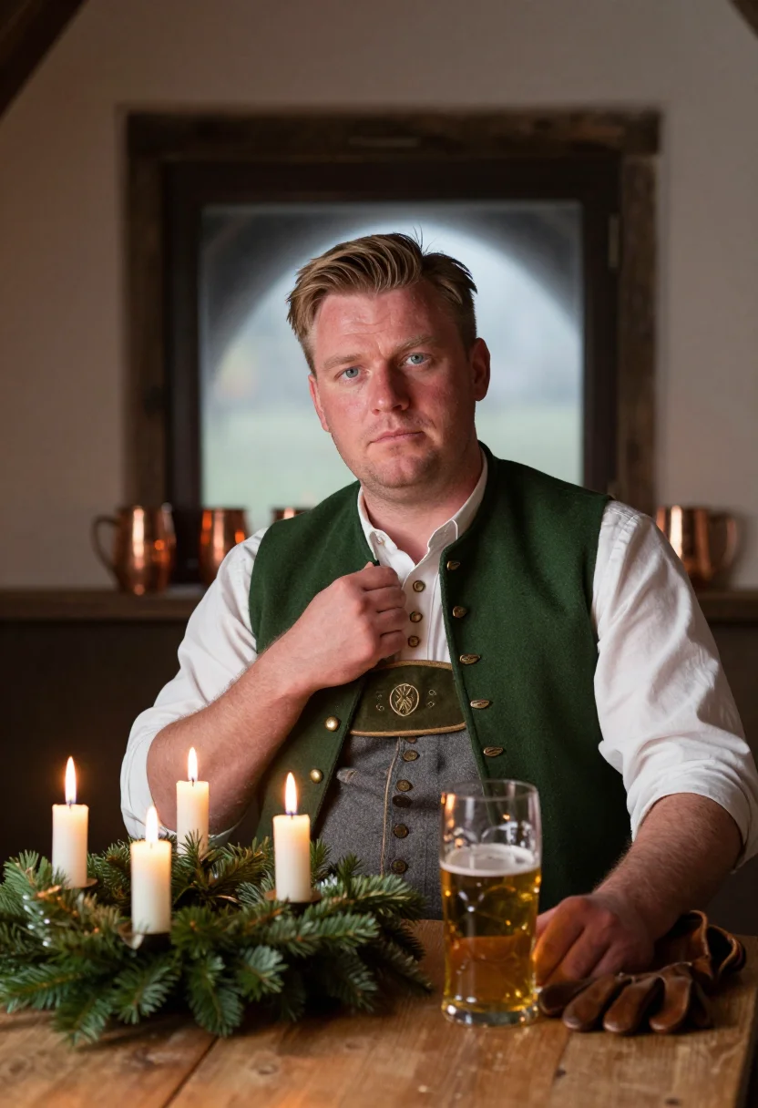 AI tracht christkindl sample — portrait of a man, close head-and-shoulders portrait of a ma