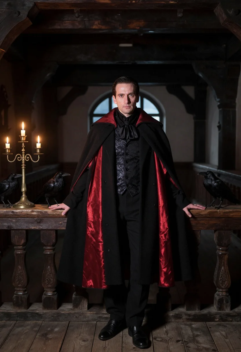 AI transylvania count sample — portrait of a man, full-length portrait of a Central-Europea