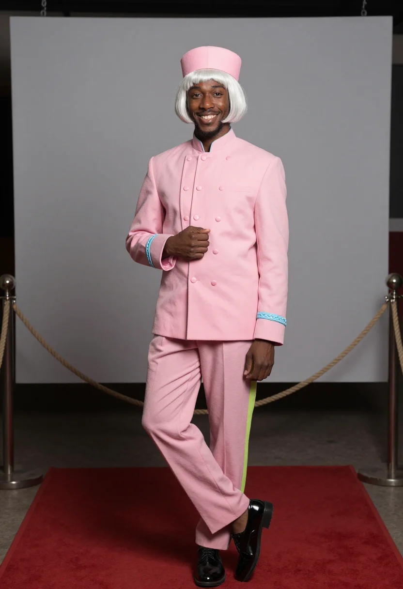 AI tyler the creator igor sample — portrait of a man, three-quarter-length portrait of a Black
