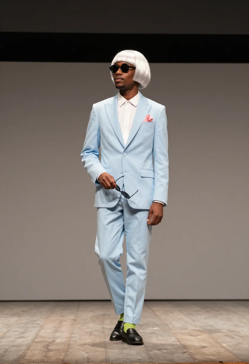 AI tyler the creator igor sample — portrait of a man, full-length portrait of a Black man with
