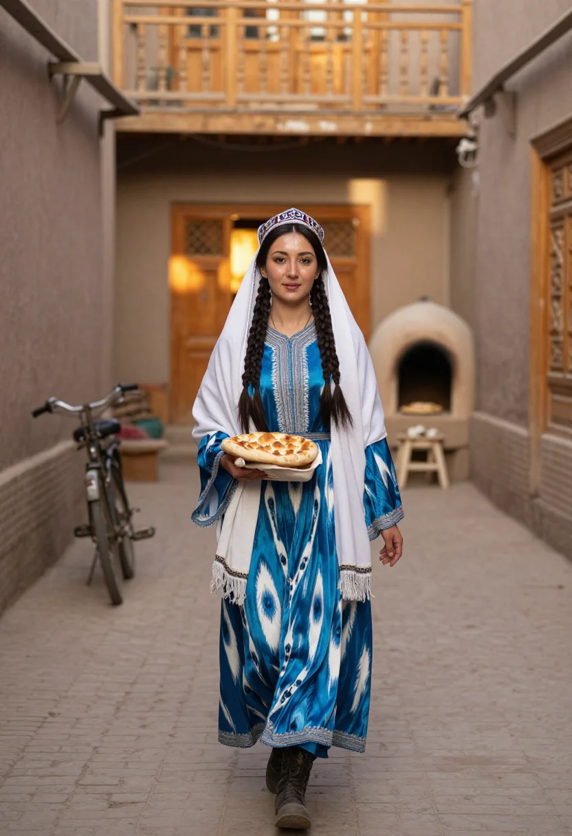 AI uyghur etles sample — portrait of a woman, full-length portrait of a Uyghur woman