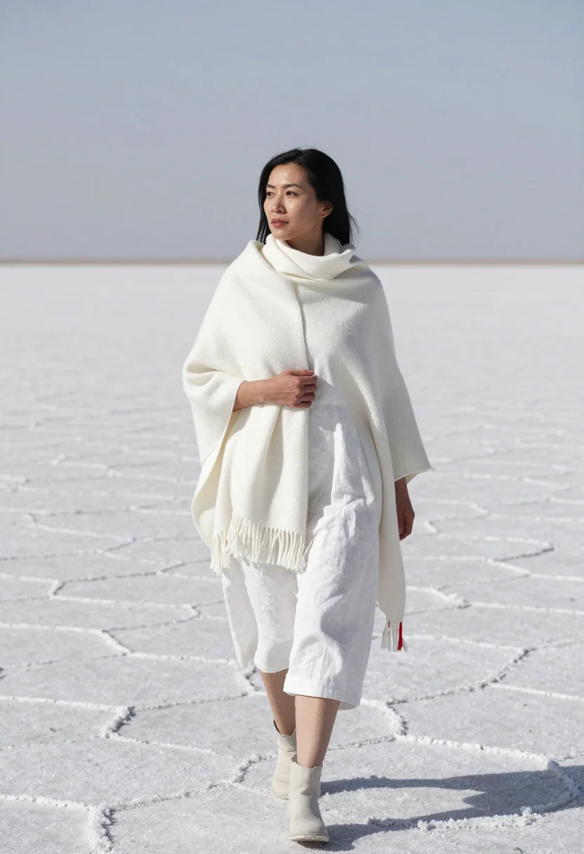 AI uyuni salt sample — portrait of a woman, full-length walking portrait from hip h