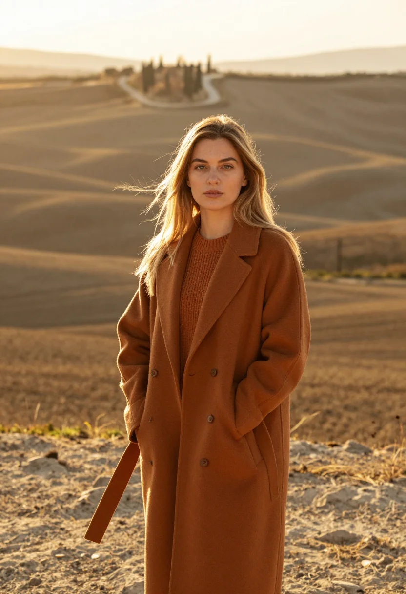 AI val d orcia october ochre sample — portrait of a woman, half-length portrait of a Western-Europ