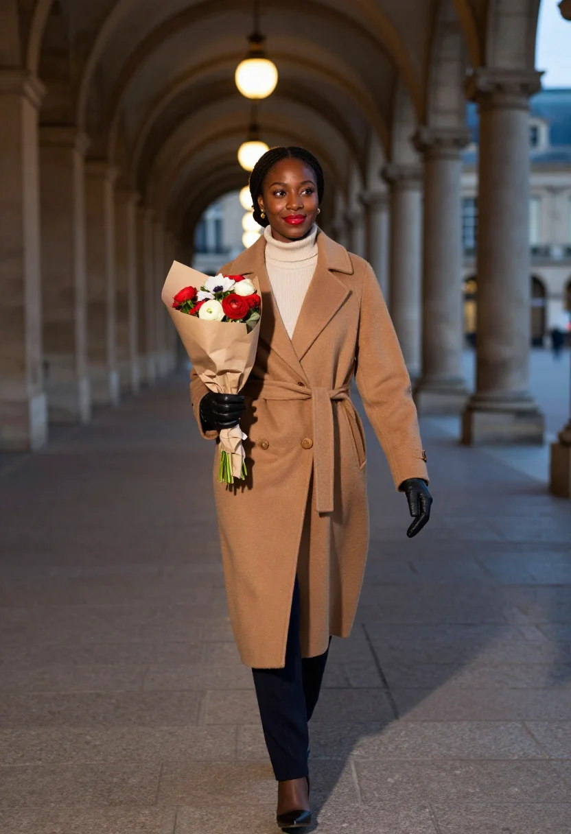 AI valentine paris sample — portrait of a woman, full-length portrait of a Black woman i