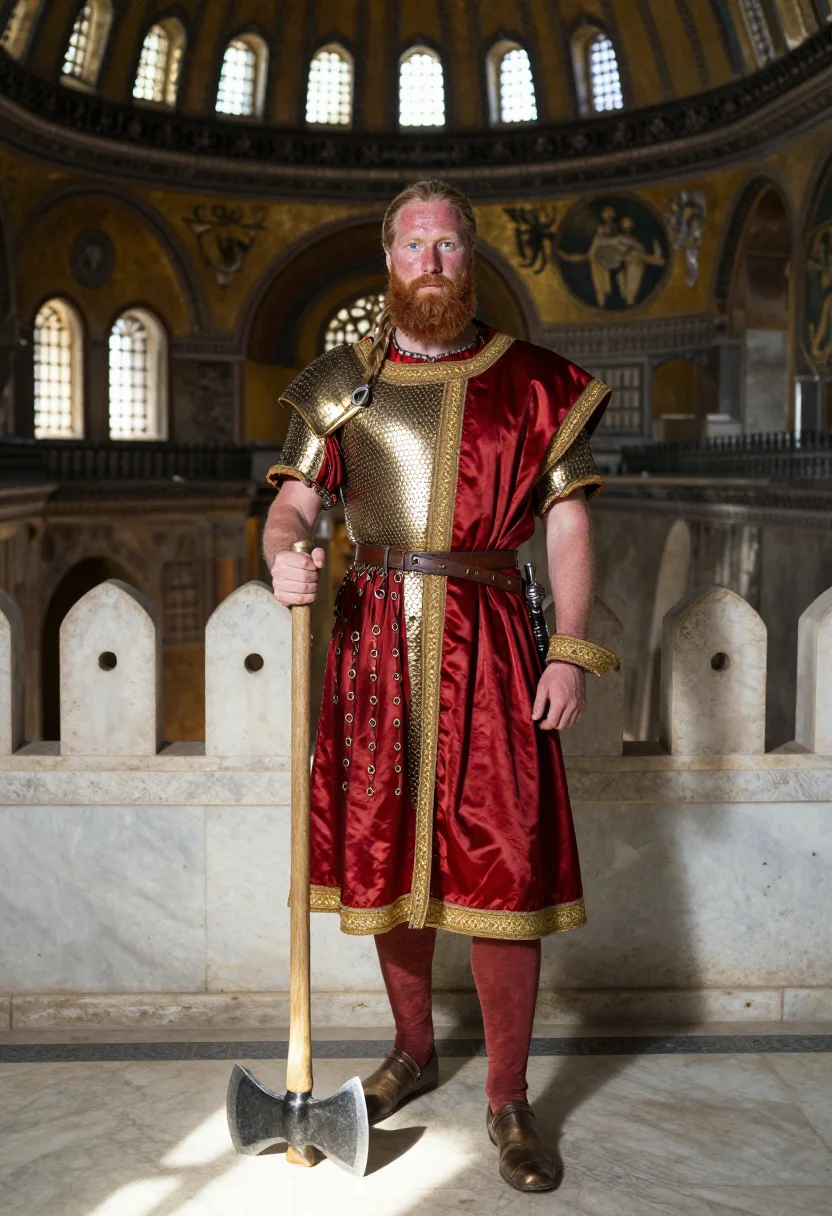 AI varangian sample — portrait of a man, full-length portrait of a Northern-Europe