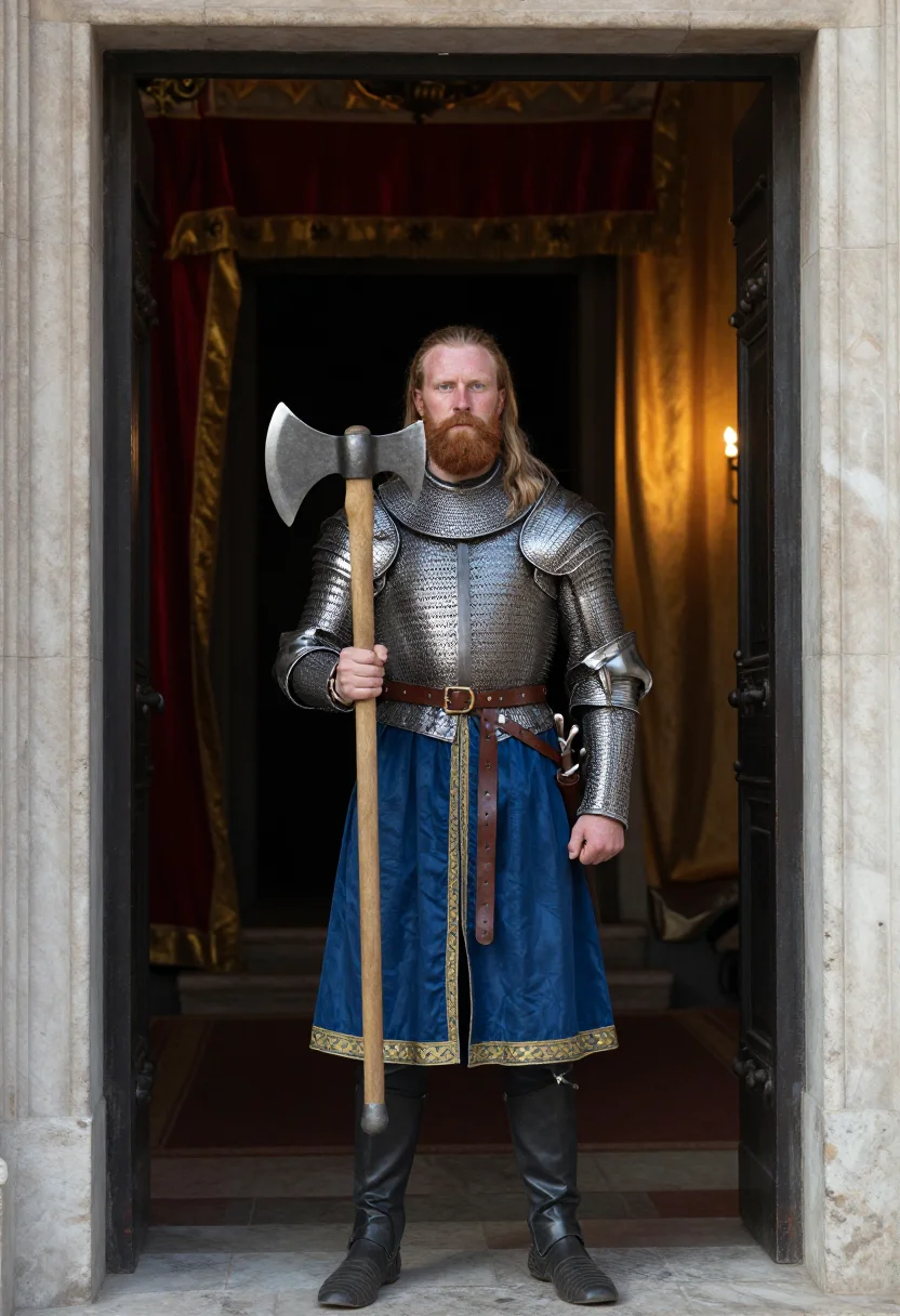 AI varangian sample — portrait of a man, full-length portrait of a Northern-Europe