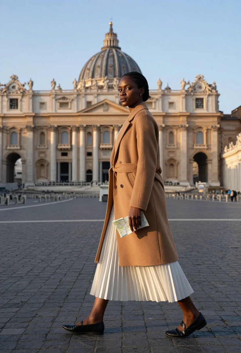 AI vatican sample — portrait of a woman, three-quarter-length portrait of a Blac