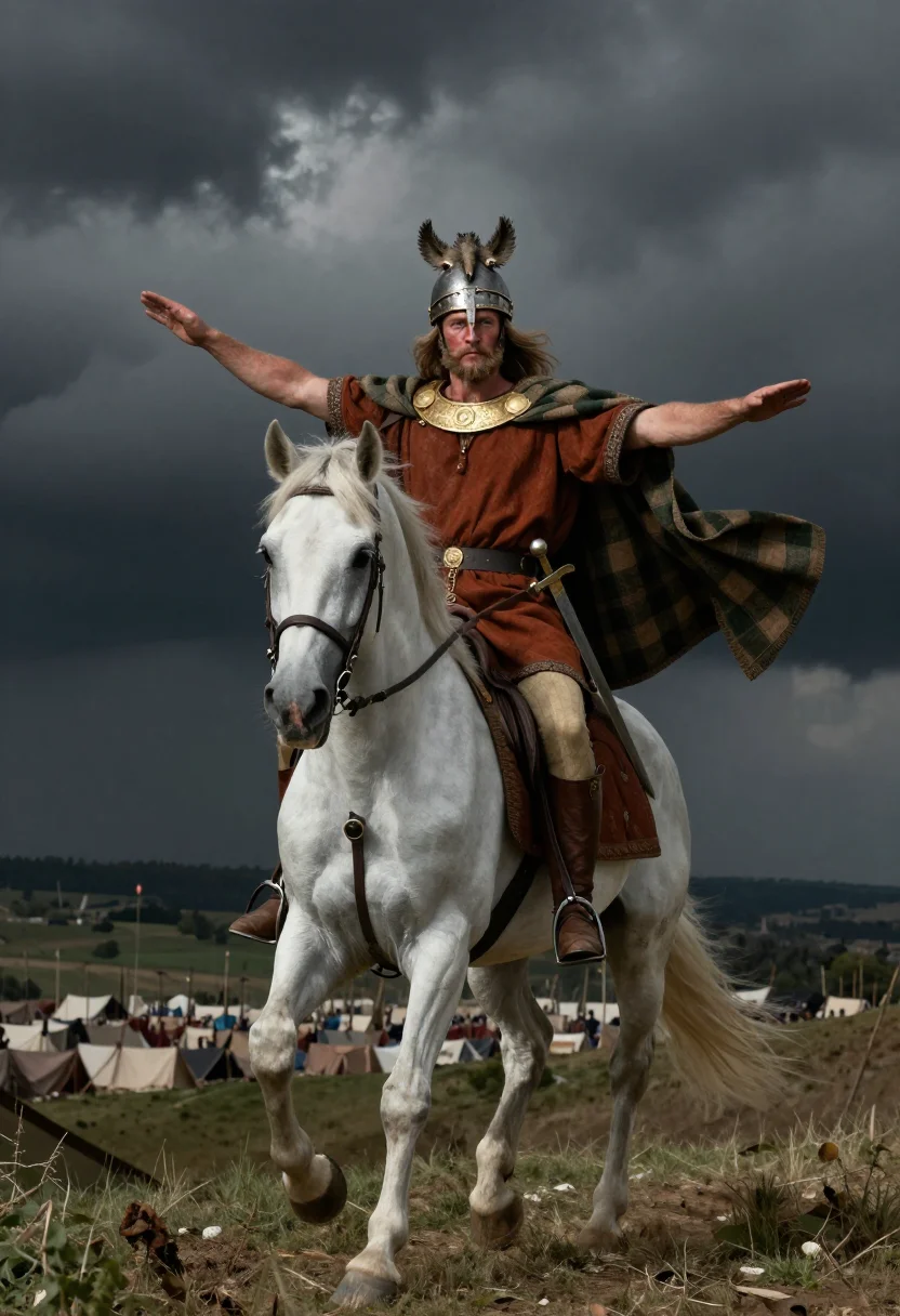AI vercingetorix sample — portrait of a man, full-length portrait of a Gaulish man wit