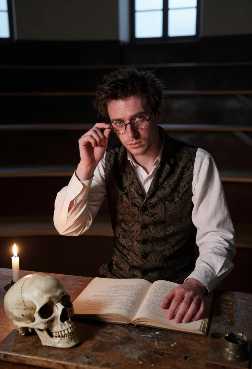 AI victor frankenstein sample — portrait of a man, half-length three-quarter portrait of a p