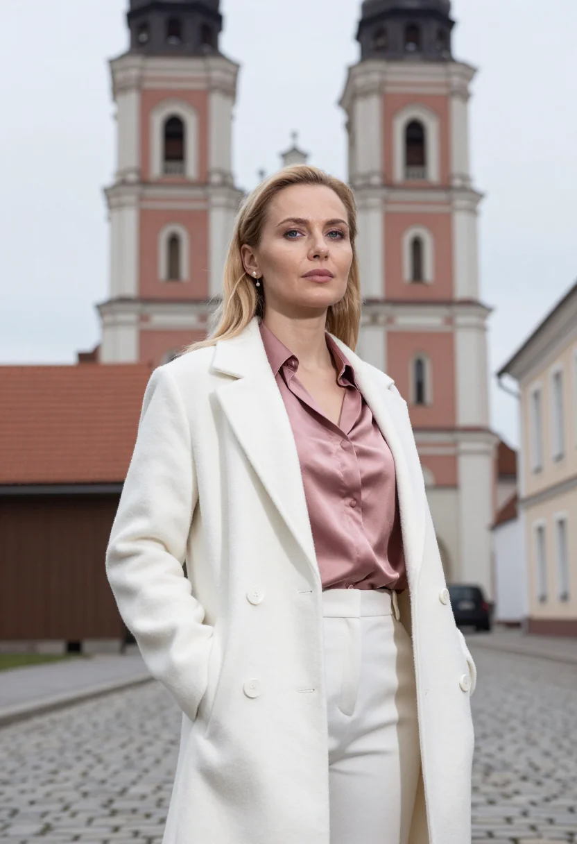 AI vilnius lawyer baroque rose white sample — portrait of a lawyer, a woman of Belarusian descent in her e