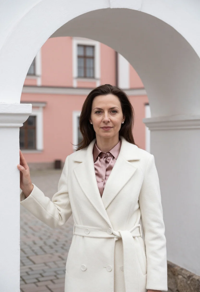AI vilnius lawyer baroque rose white sample — portrait of a lawyer, a woman of Polish descent in her mid-f