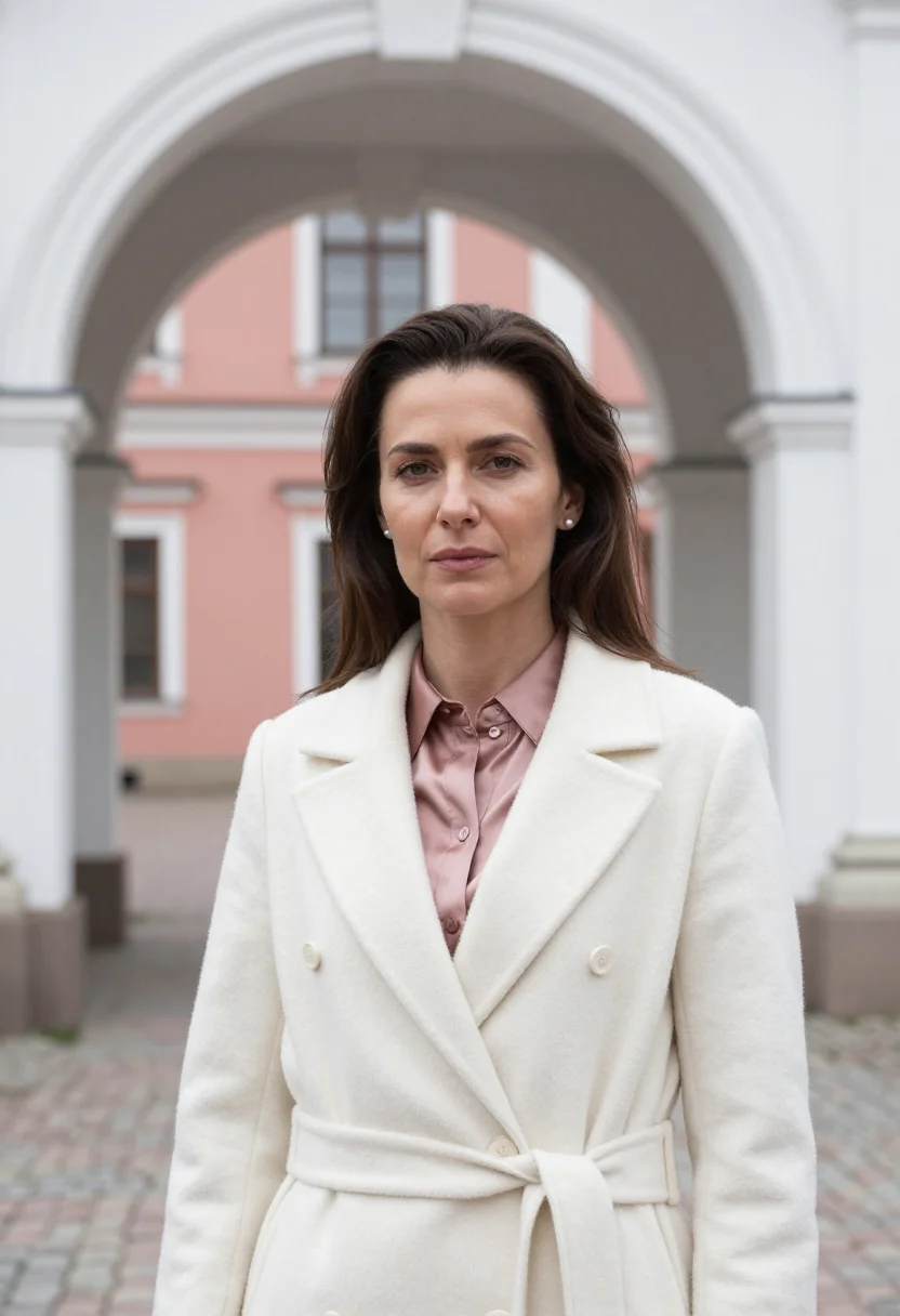 AI vilnius lawyer baroque rose white sample — portrait of a lawyer, a woman of Polish descent in her mid-f