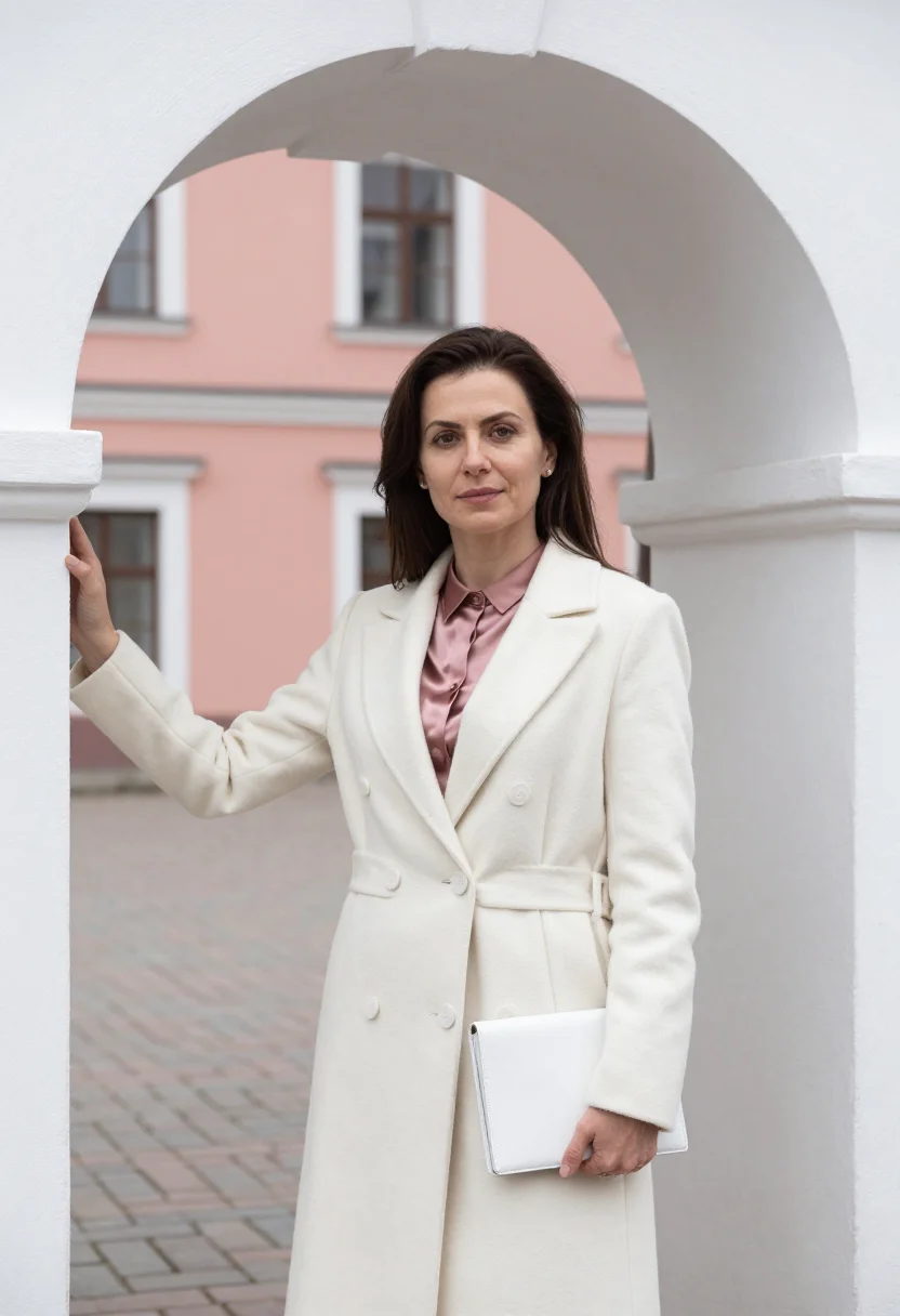 AI vilnius lawyer baroque rose white sample — portrait of a lawyer, a woman of Polish descent in her mid-f