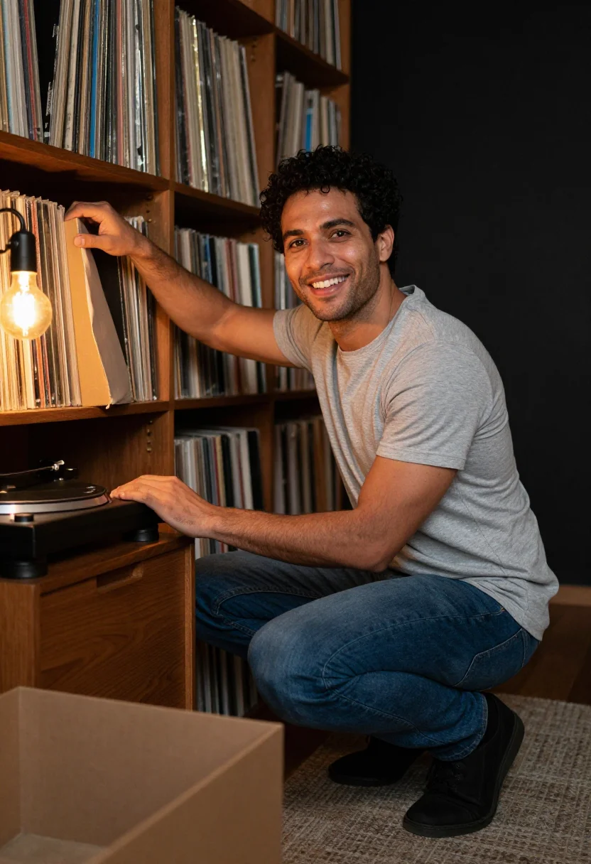 Example portrait from the AI Vinyl Corner — Free Preview, Train Once