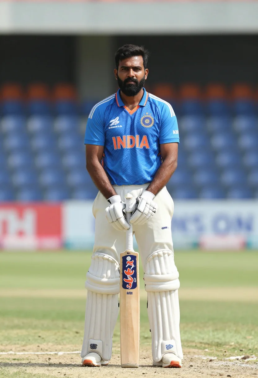 AI virat kohli 2023 sample — portrait of a man, three-quarter-length photograph of a Nort