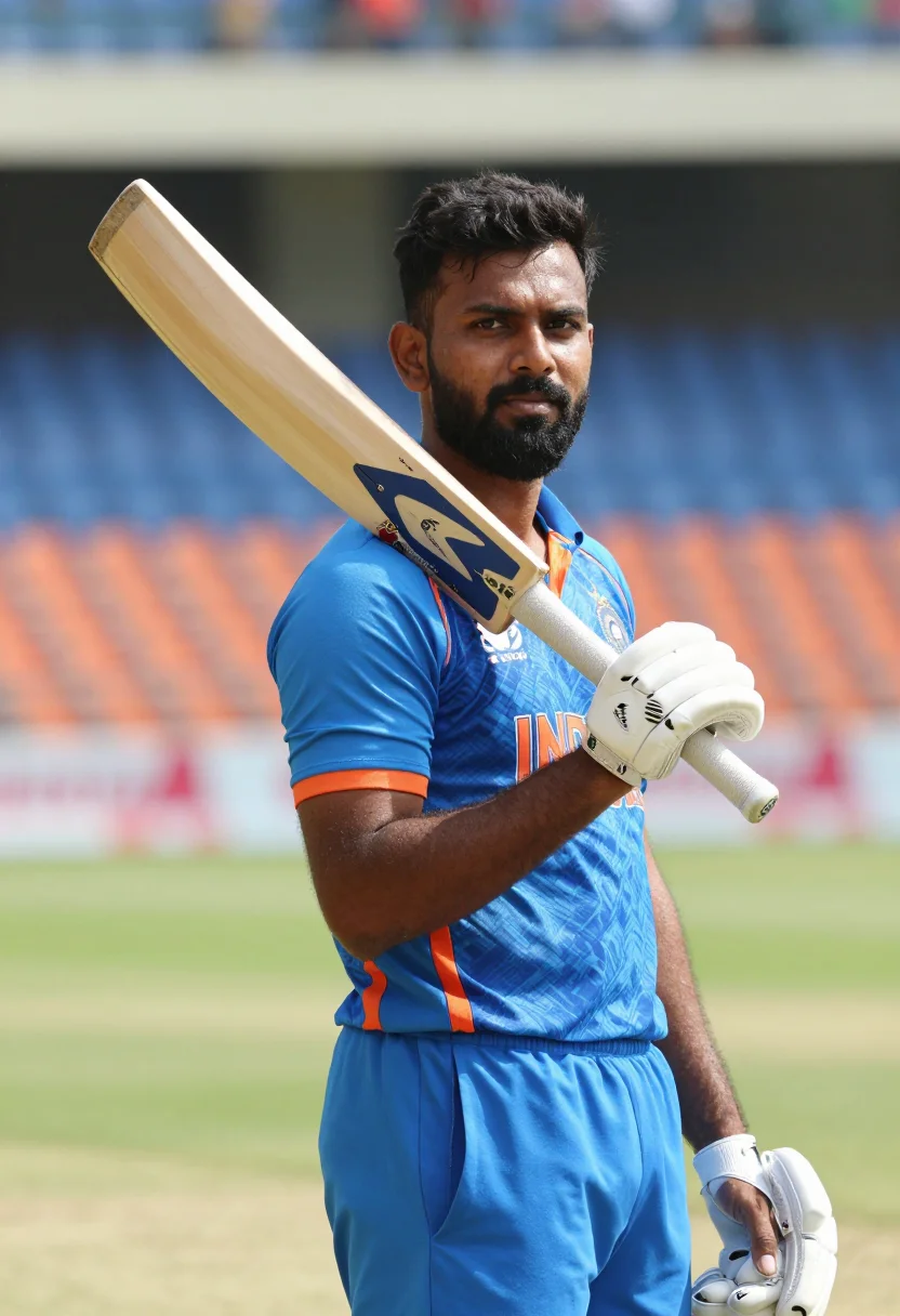 AI virat kohli 2023 sample — portrait of a man, half-length photograph of a North-Indian