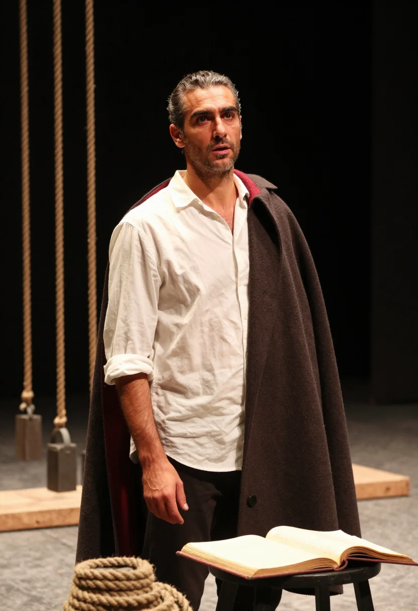 AI vittorio gassman sample — portrait of a man, three-quarter-length portrait of a Southe