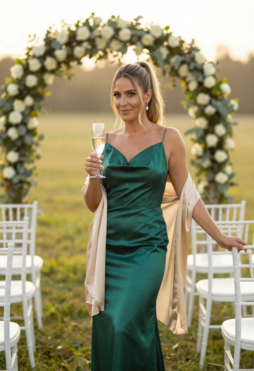 AI wedding guest sample — portrait of a woman, half-length portrait of a Western-Europ
