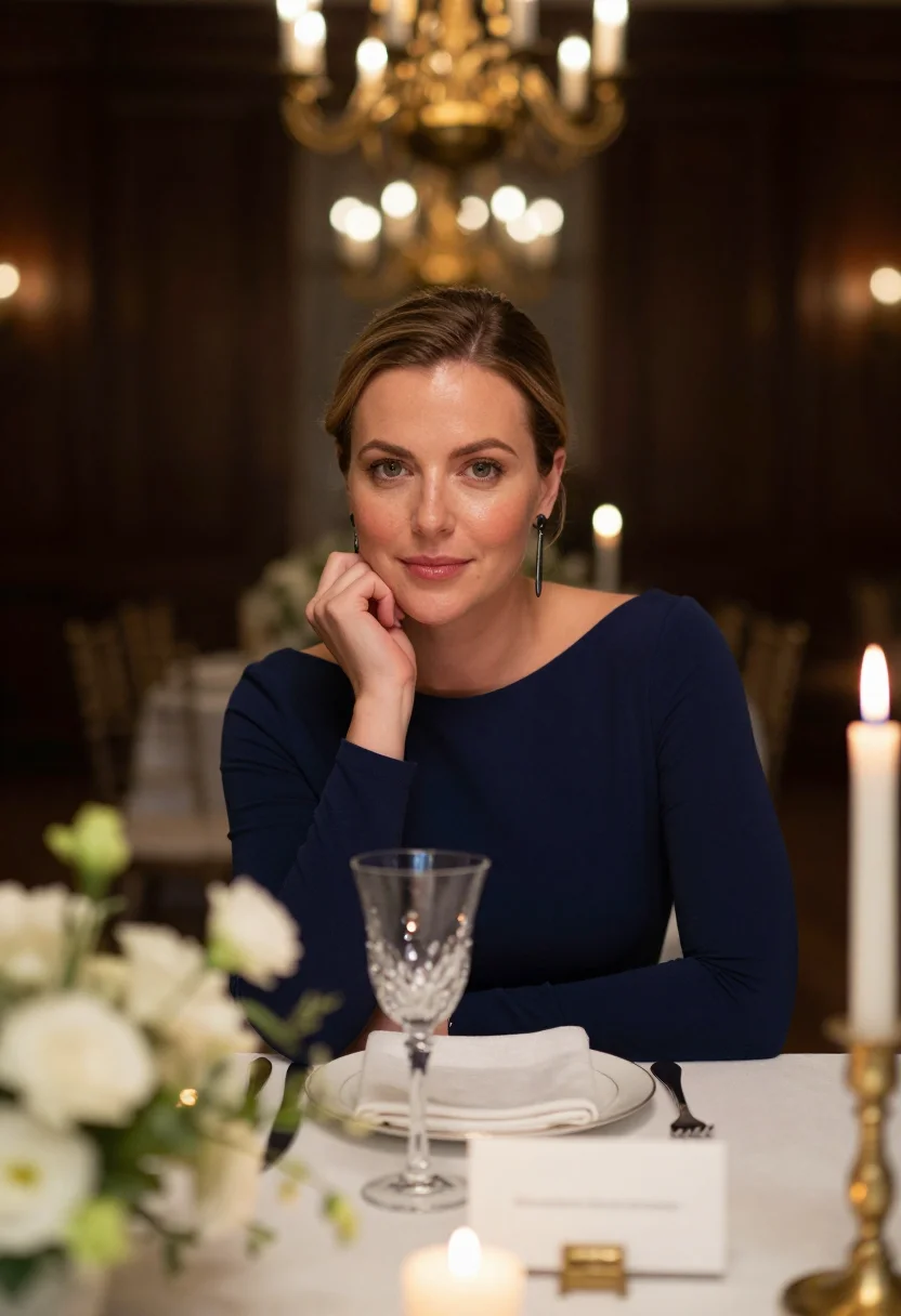 AI wedding guest sample — portrait of a woman, half-length portrait of a Western-Europ