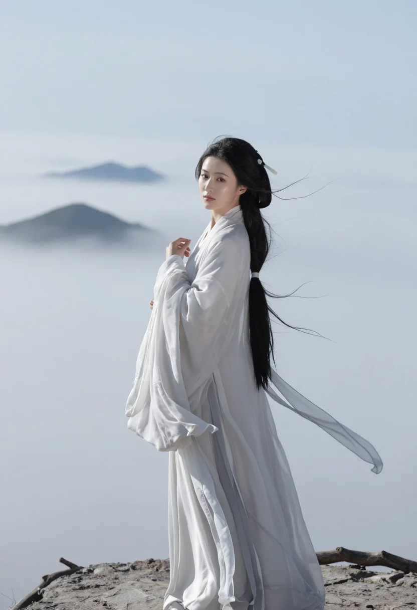 AI wei jin sample — portrait of a woman, half-length portrait of a Chinese woman
