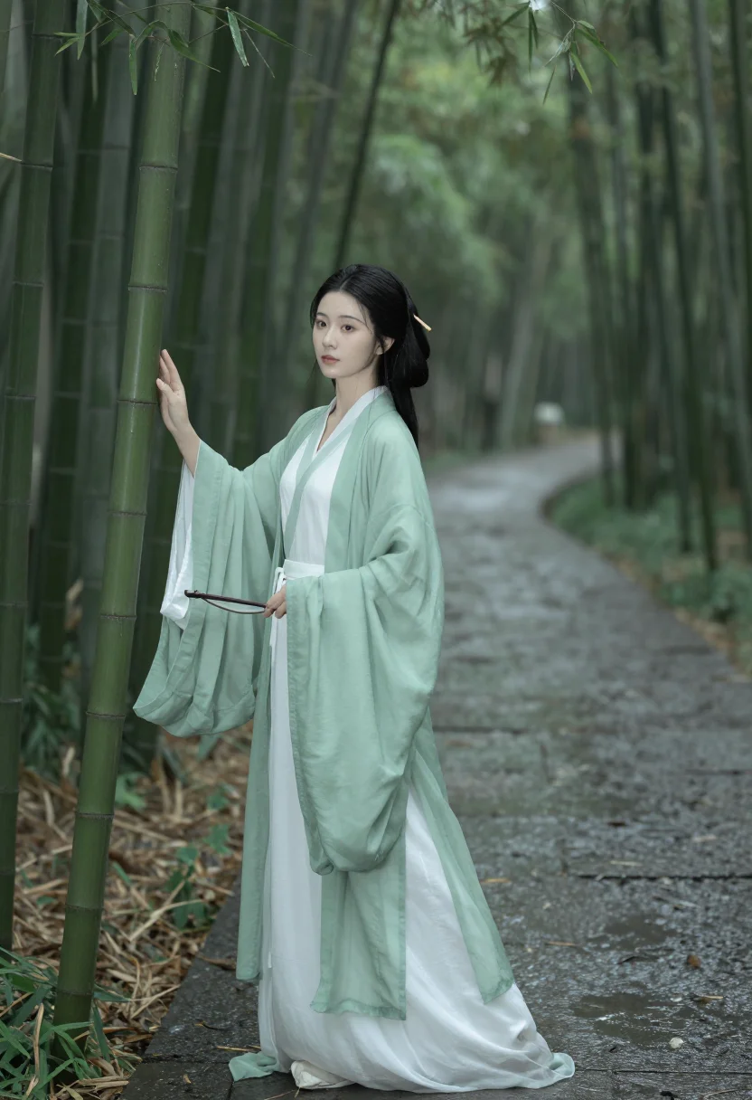 AI wei jin sample — portrait of a woman, half-length portrait of a Chinese woman