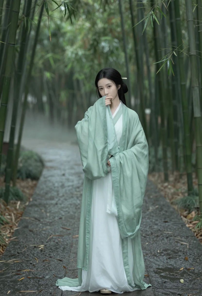 AI wei jin sample — portrait of a woman, three-quarter-length portrait of a Chin
