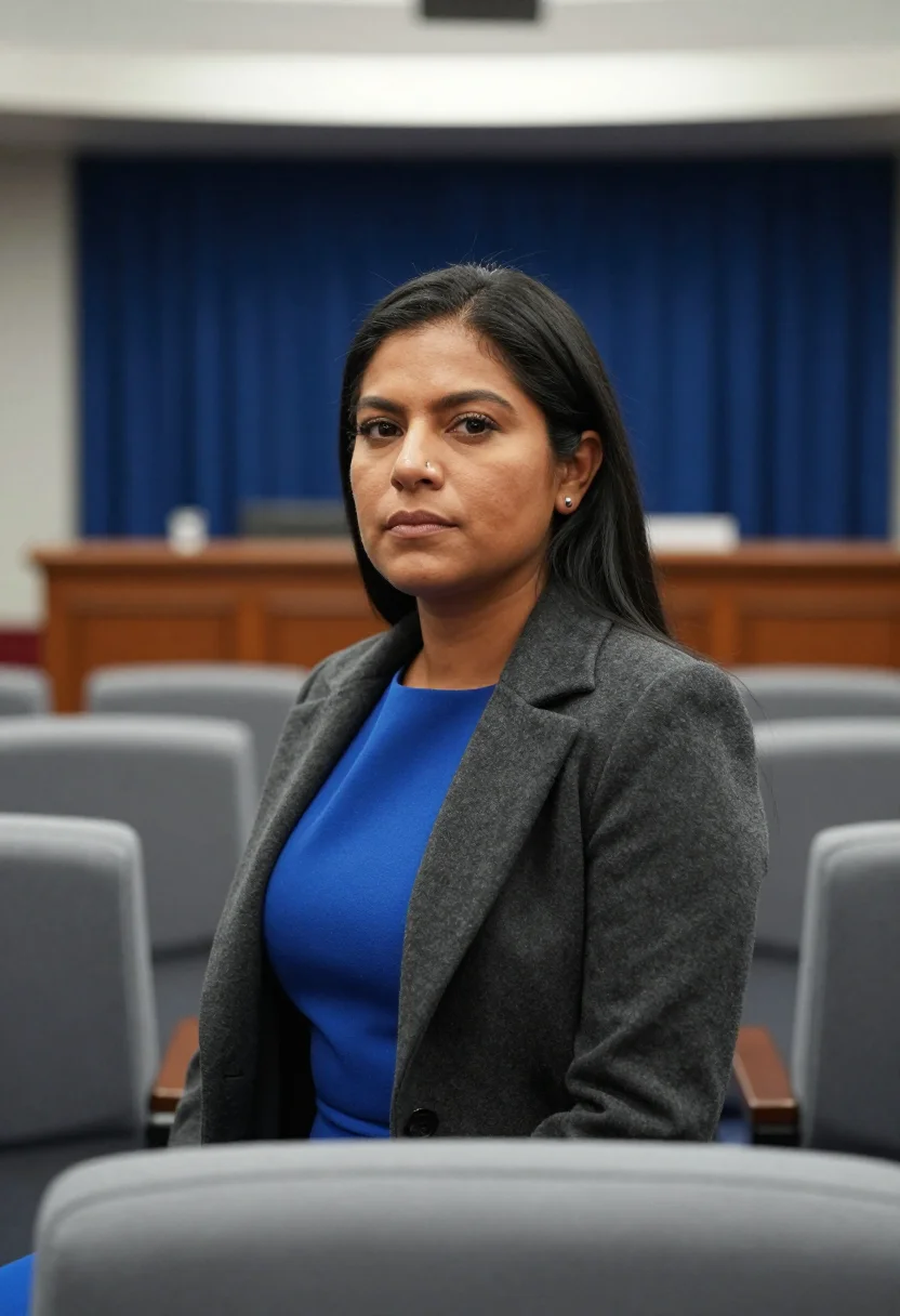 AI white house correspondent north lawn sample — portrait of a woman, framed tight, head and shoulders, the b