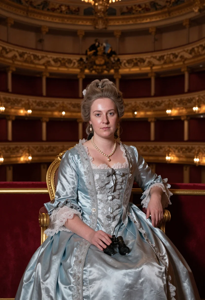 AI wilhelmine of bayreuth sample — portrait of a woman, half-length seated portrait of a Wester