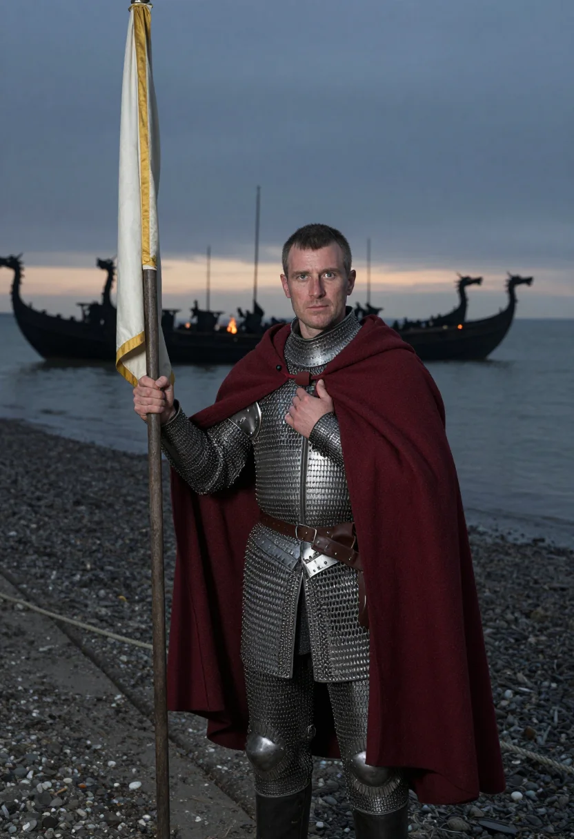 AI william conqueror sample — portrait of a man, three-quarter-length portrait of a Wester