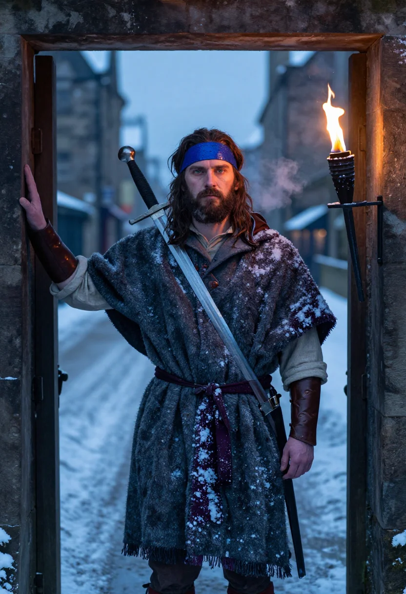 AI william wallace sample — portrait of a man, three-quarter-length portrait of a Scotti