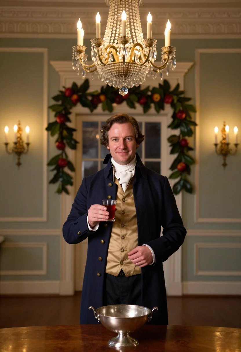 AI williamsburg christmas sample — editorial portrait photograph, a Western-European man in his
