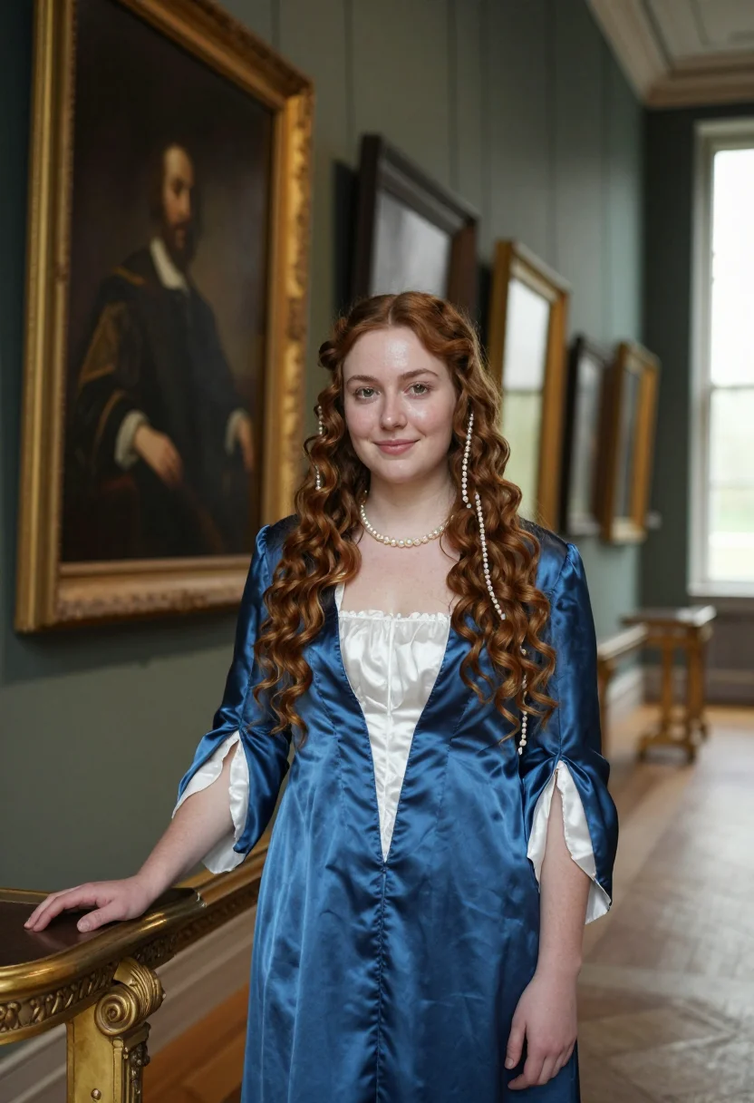 AI windsor beauty sample — portrait of a woman, half-length three-quarter portrait of a
