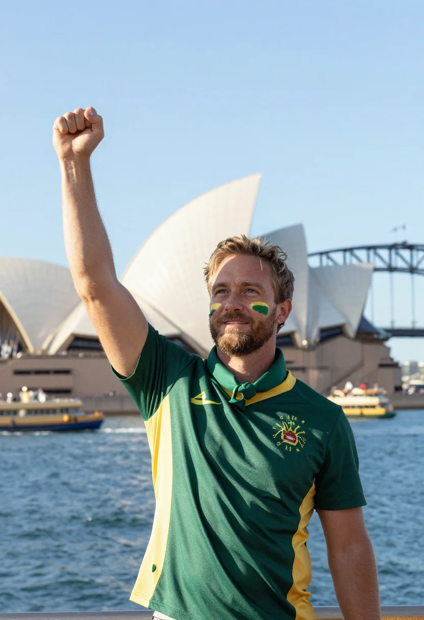 Example portrait from the AI Worldcup Australia — 9 Photos in 45 Seconds