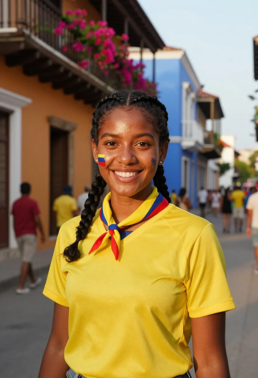 Example portrait from the AI Worldcup Colombia — 9 Photos in 45 Seconds