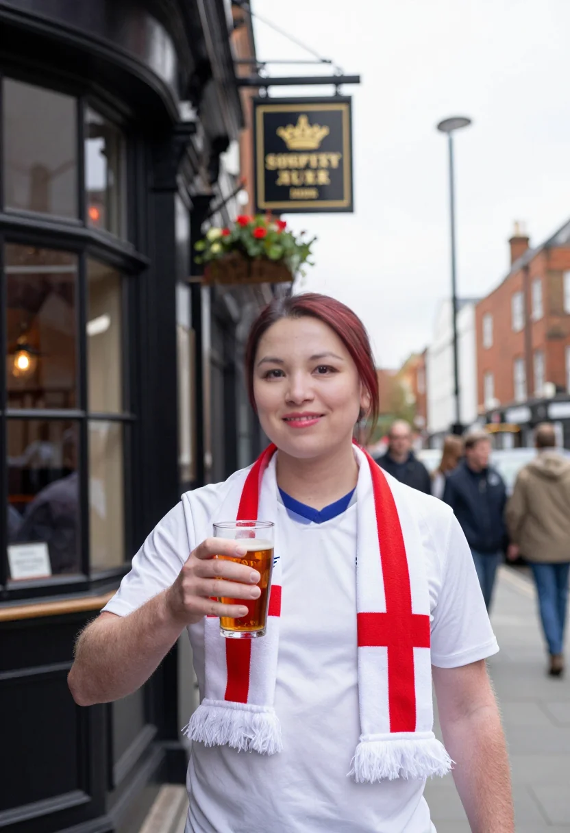 Example portrait from the AI Worldcup England — 9 Photos in 45 Seconds