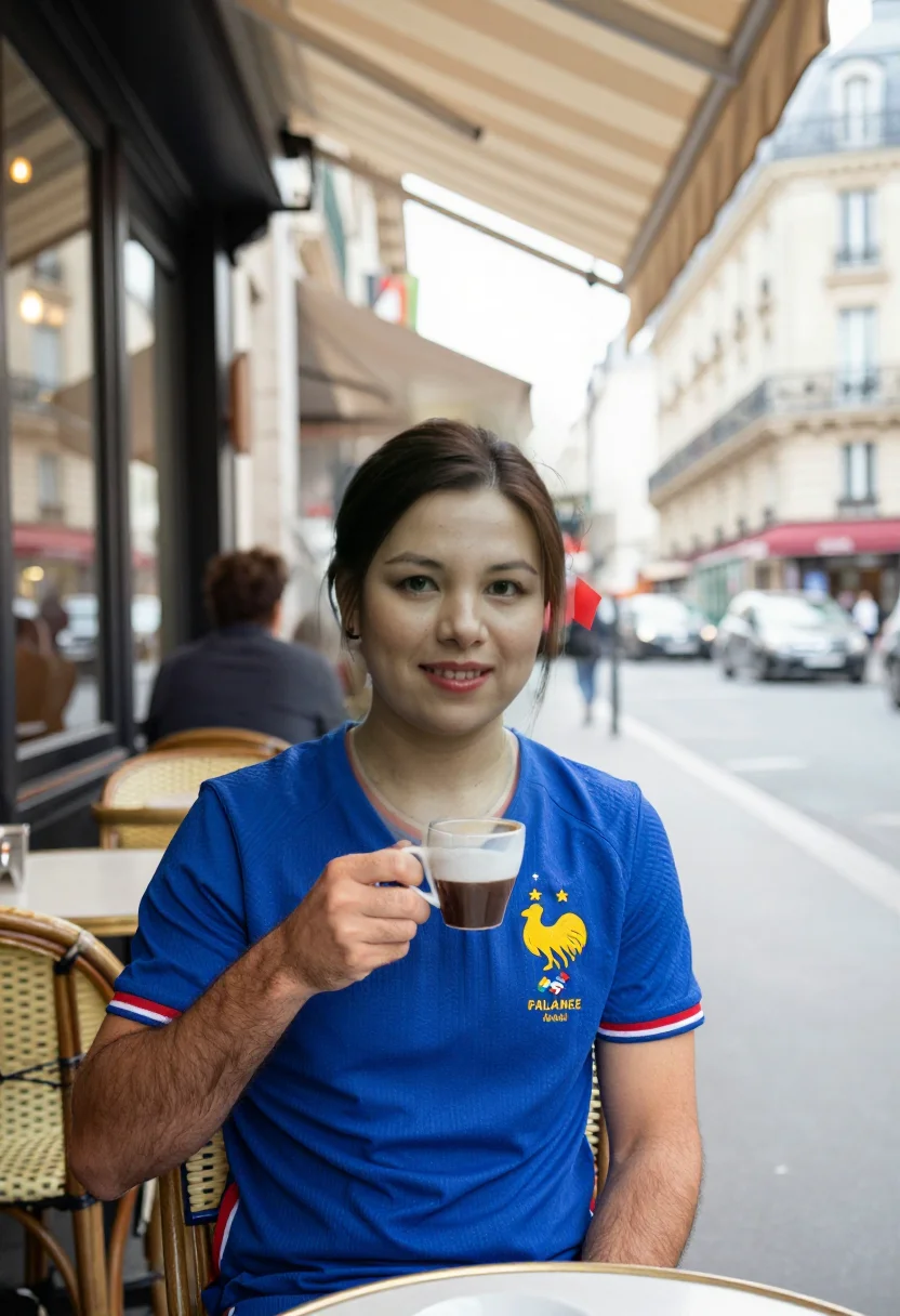 Example portrait from the AI Worldcup France — 9 Photos in 45 Seconds