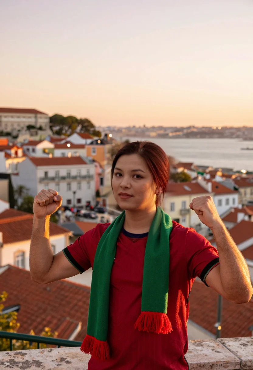 Example portrait from the AI Worldcup Portugal — 9 Photos in 45 Seconds