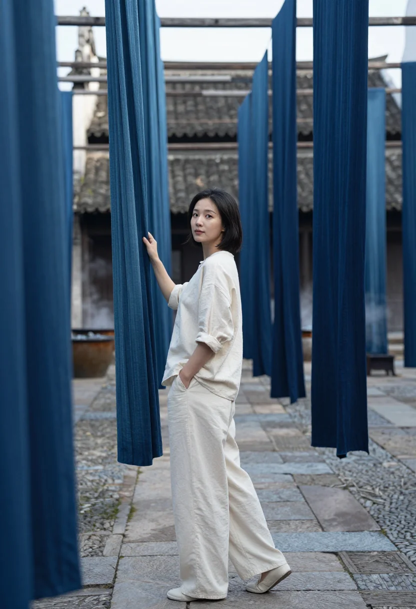 AI wuzhen sample — portrait of a woman, full-length portrait of an East-Asian w