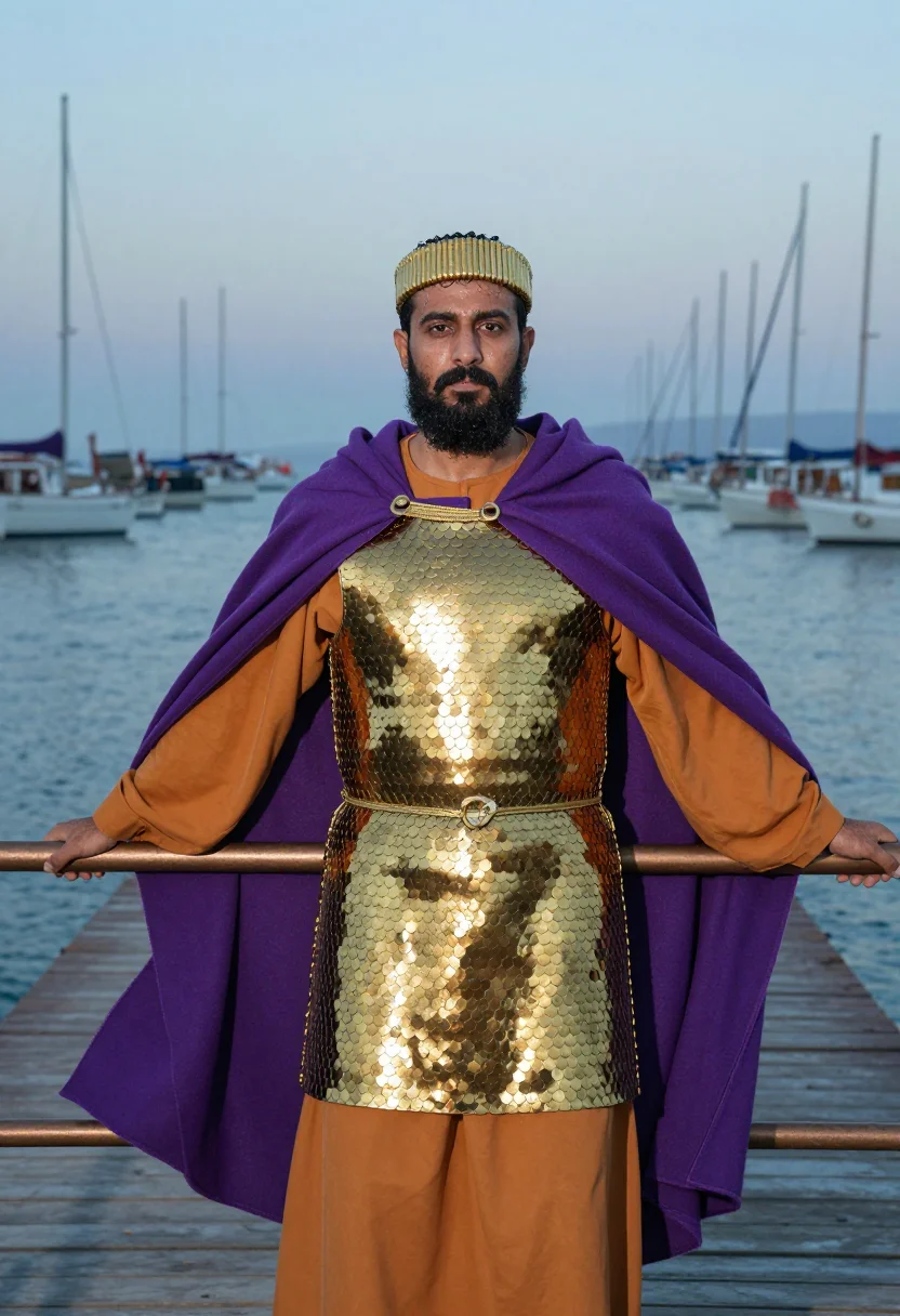 AI xerxes sample — portrait of a man, half-length portrait of a Persian man in