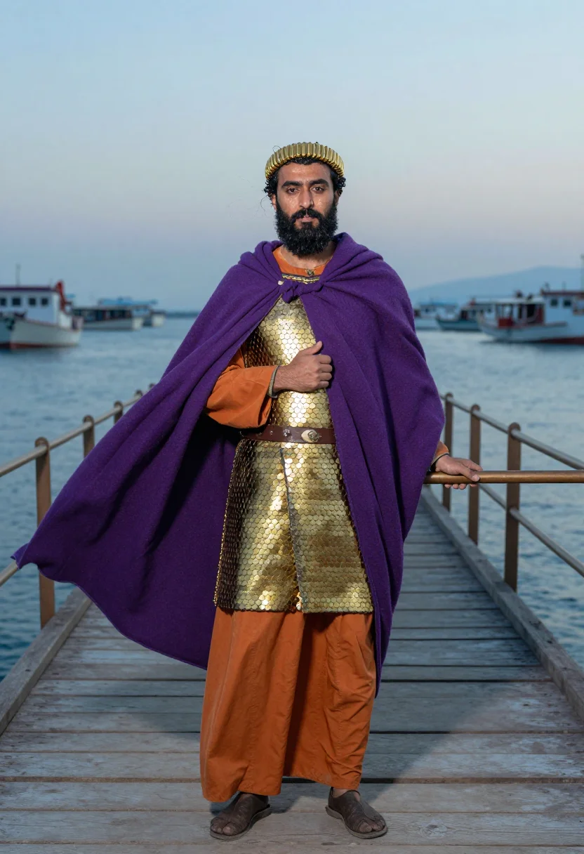 AI xerxes sample — portrait of a man, full-length three-quarter portrait of a P