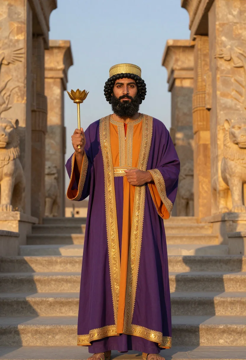AI xerxes sample — portrait of a man, three-quarter-length portrait of a Persia