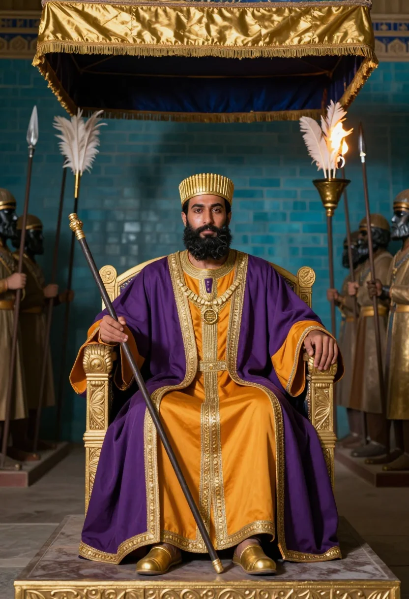 AI xerxes sample — portrait of a man, three-quarter-length portrait of a Persia