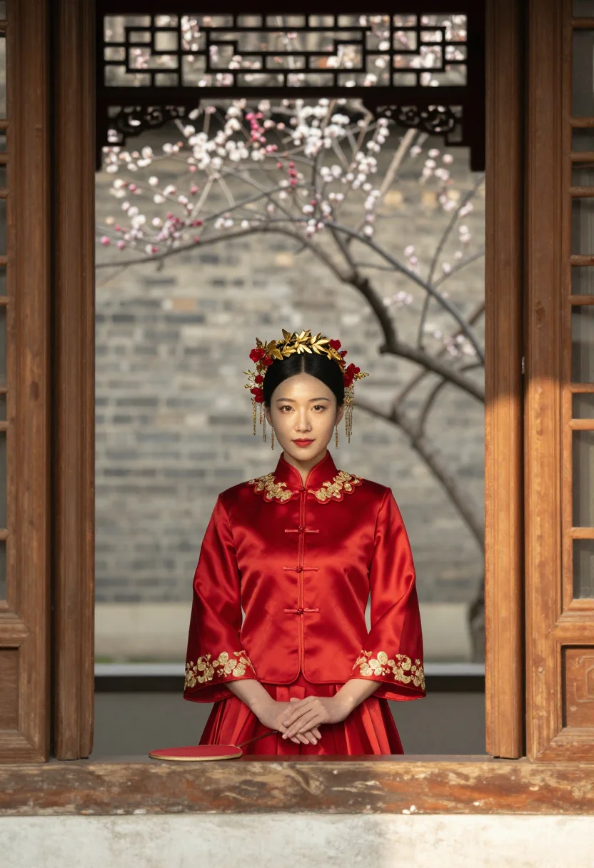 AI xiuhe sample — portrait of a woman, half-length portrait of a Chinese woman