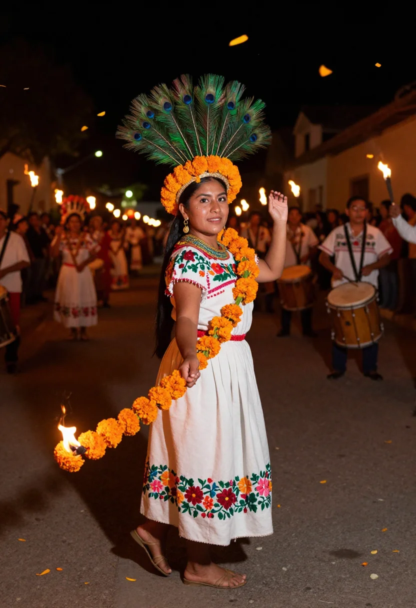 AI xochiquetzal sample — portrait of a woman, full-length portrait of a Nahua woman w