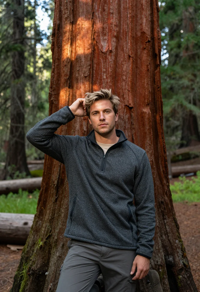 AI yosemite sample — portrait of a traveler, half-length portrait of a Western-Eu