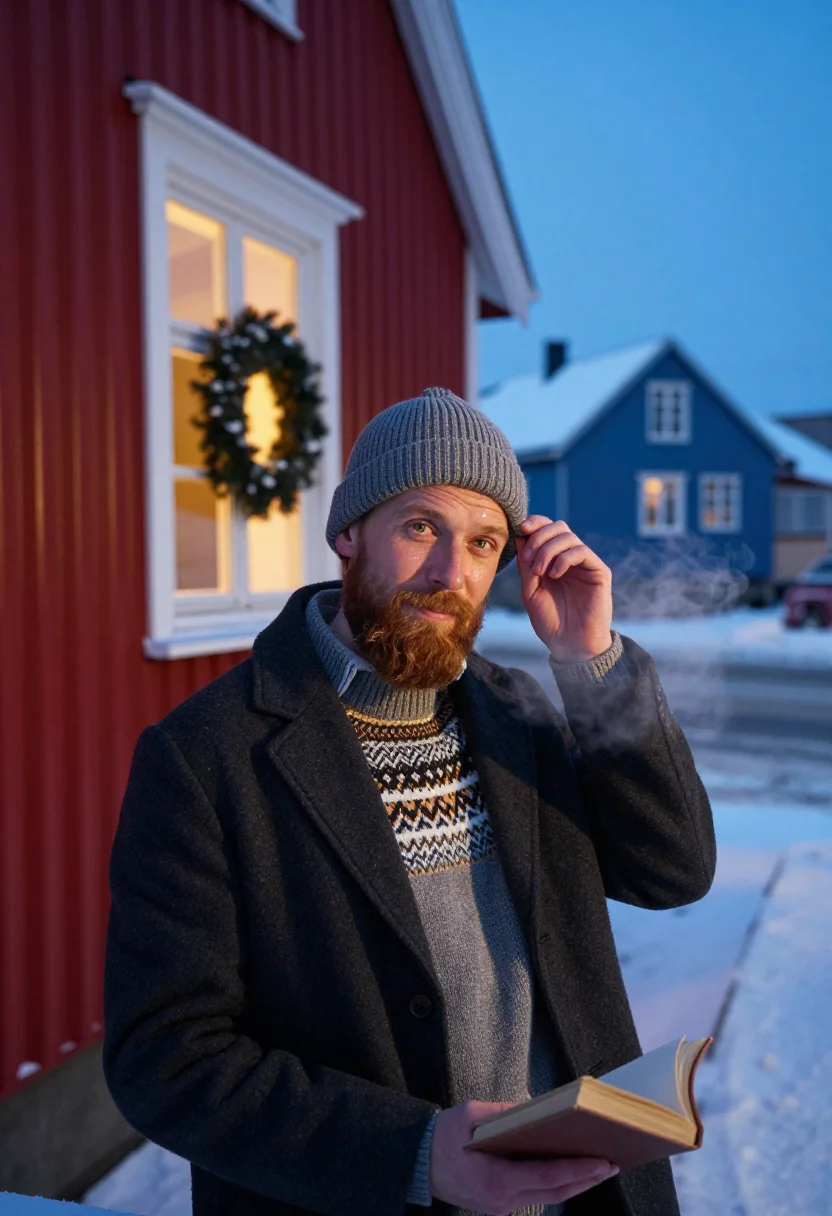 AI yule lads reykjavik sample — portrait of a man, head-and-shoulders portrait of a man of I