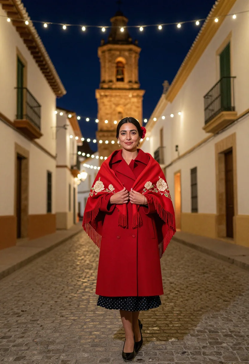 AI zambomba jerez sample — portrait of a woman, full-length portrait of an Andalusian w