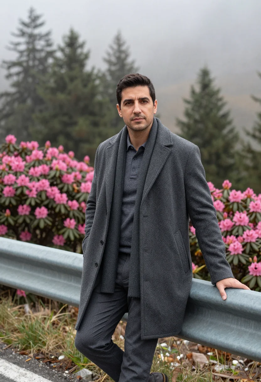 AI zegna sample — portrait of a man, half-length portrait of a Northern-Italia